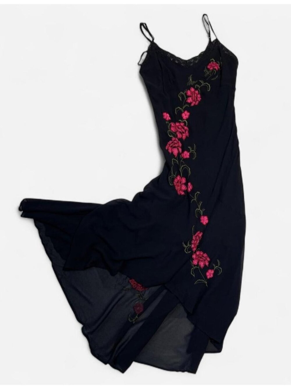 Vintage Sue Wong embroidered beaded silk dress size 10 - Picture 1 of 8